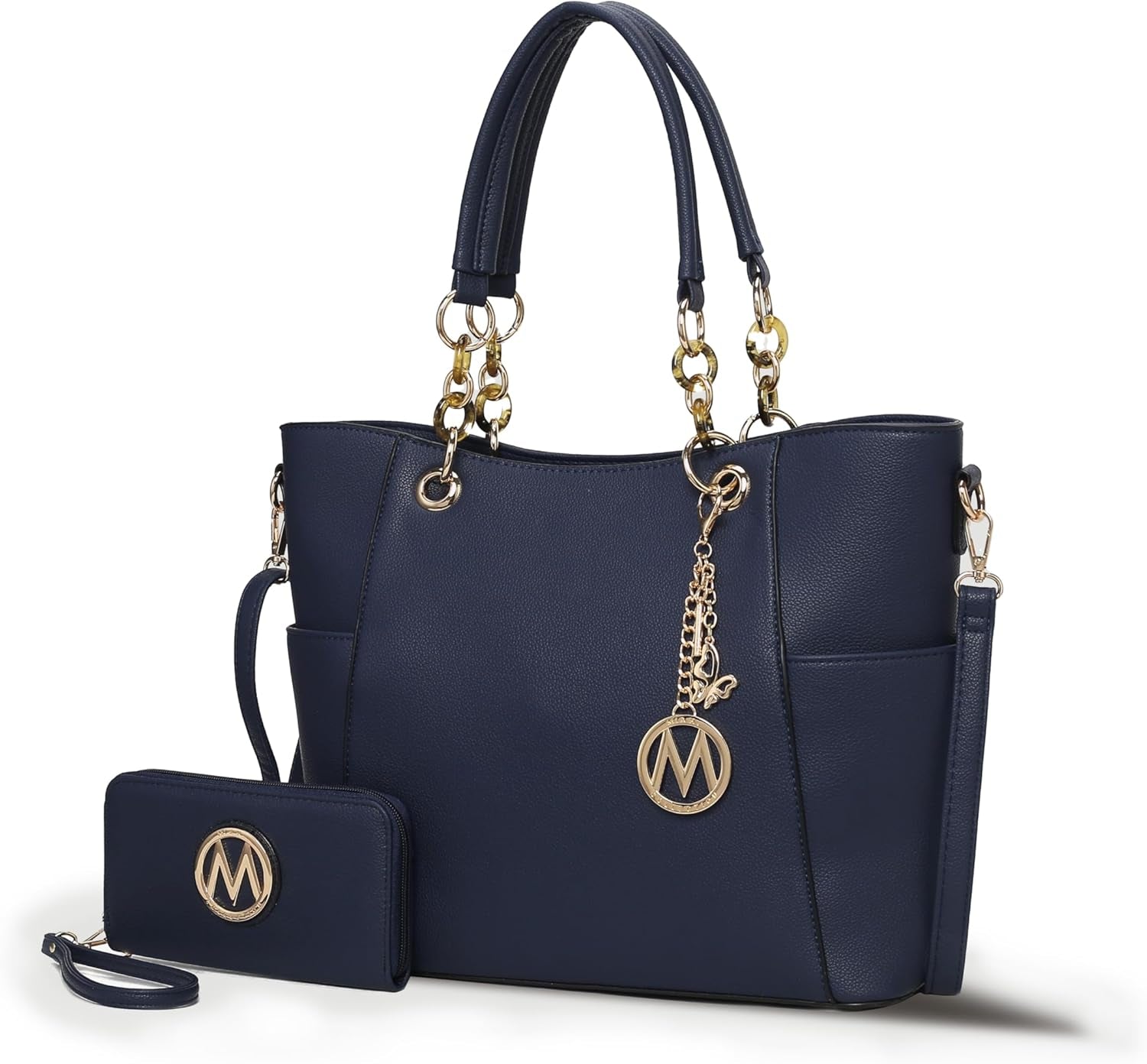Tote Bag for Women, Handbag Set with Wallet-Top-Handle- Vegan Leather Purse