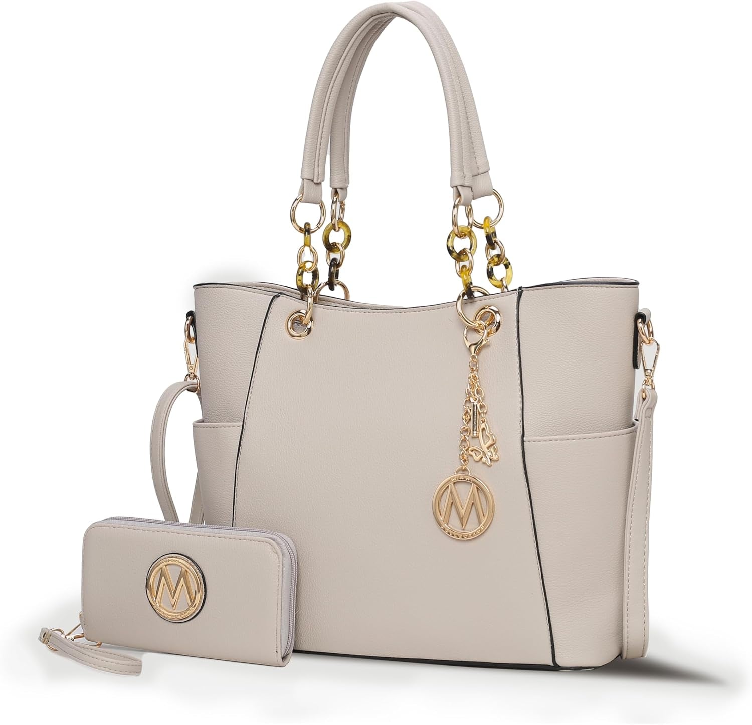 Tote Bag for Women, Handbag Set with Wallet-Top-Handle- Vegan Leather Purse