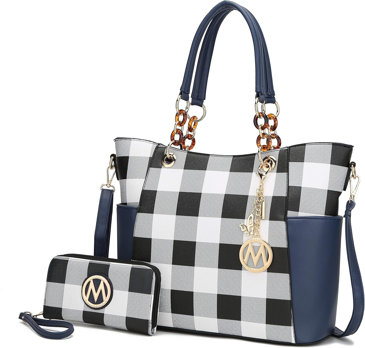 Tote Bag for Women, Handbag Set with Wallet-Top-Handle- Vegan Leather Purse