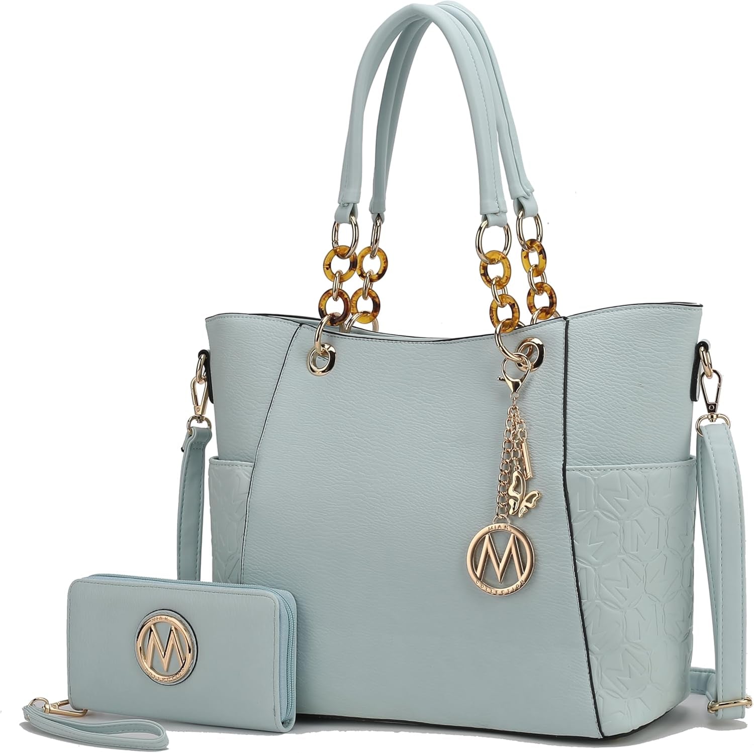Tote Bag for Women, Handbag Set with Wallet-Top-Handle- Vegan Leather Purse
