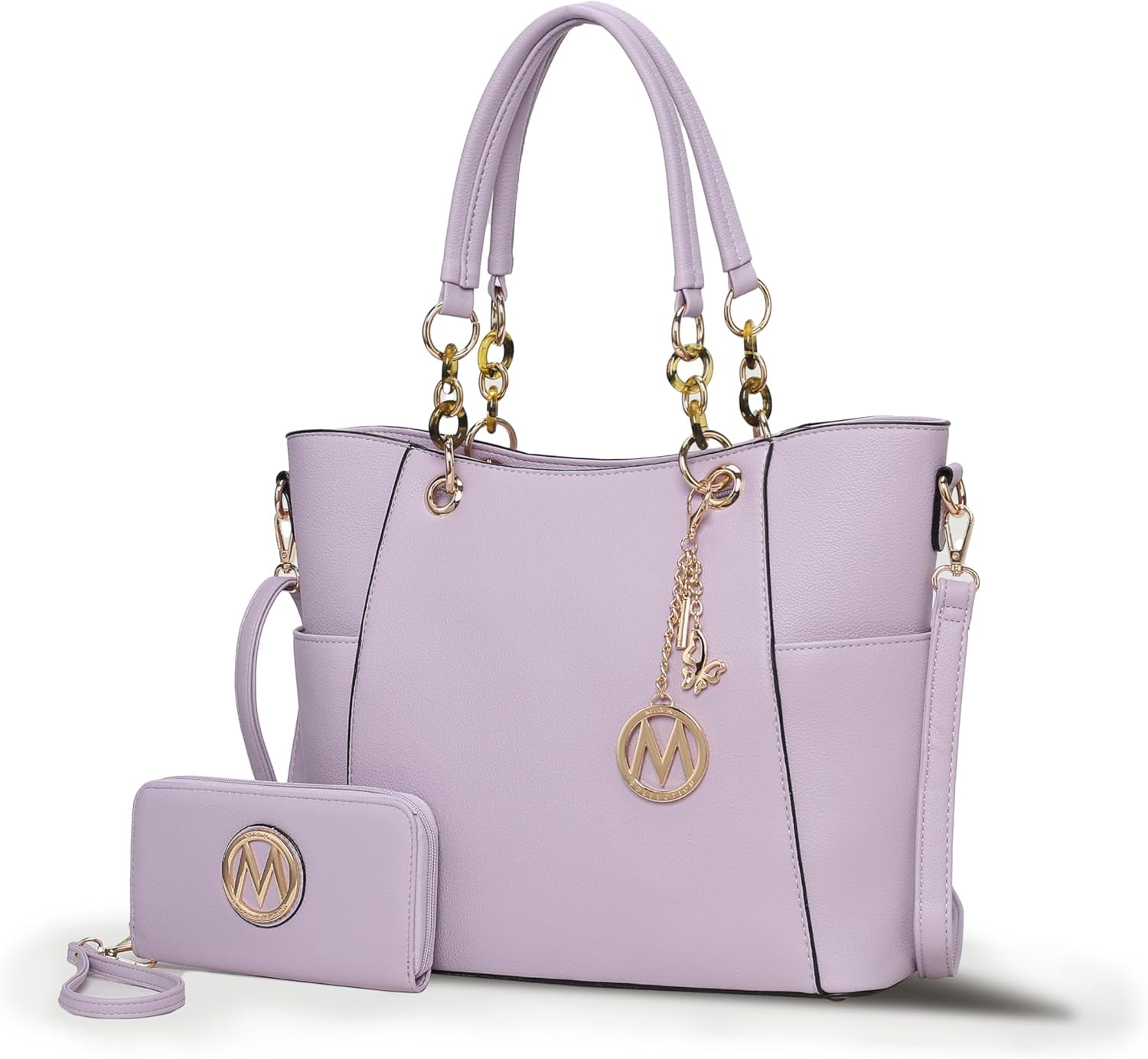 Tote Bag for Women, Handbag Set with Wallet-Top-Handle- Vegan Leather Purse