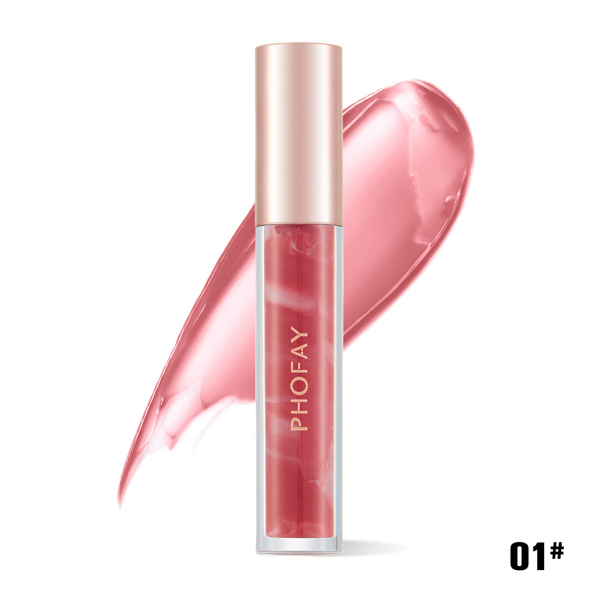Brillo labial hidratante Rose Blooming de PHOFAY