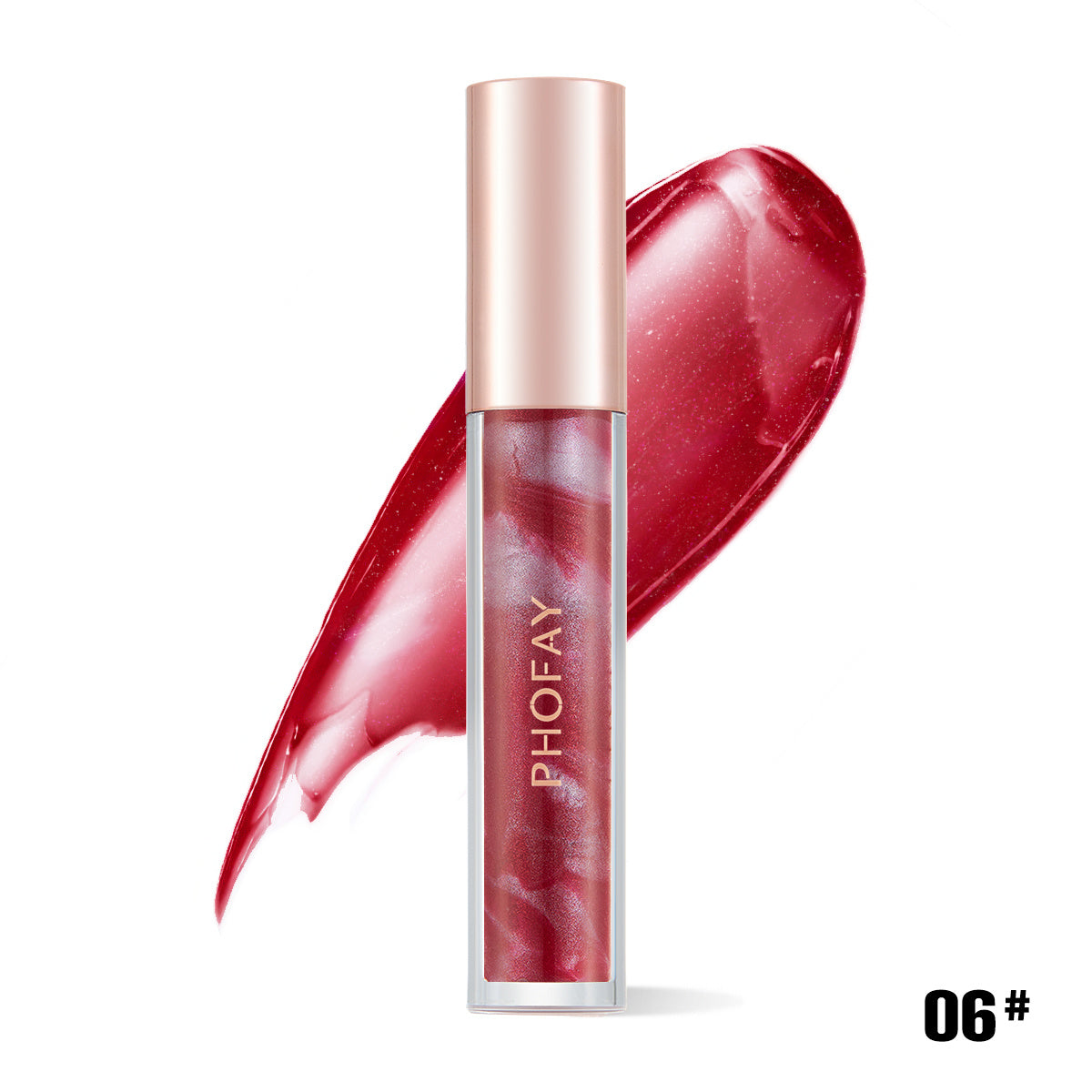 Brillo labial hidratante Rose Blooming de PHOFAY