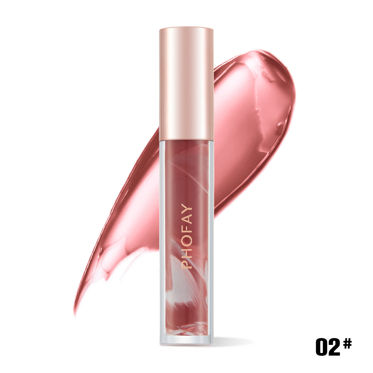 Brillo labial hidratante Rose Blooming de PHOFAY
