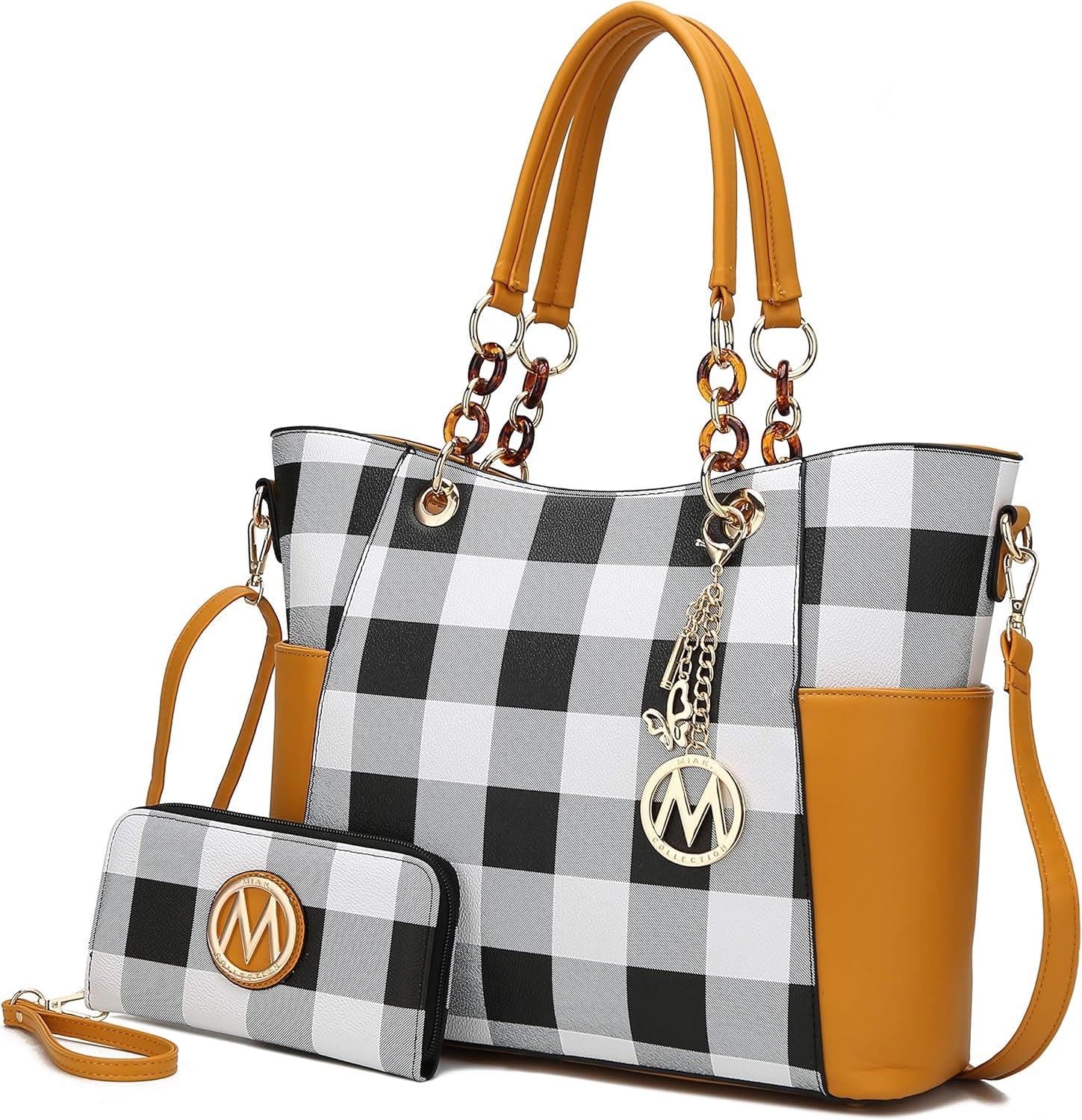 Tote Bag for Women, Handbag Set with Wallet-Top-Handle- Vegan Leather Purse