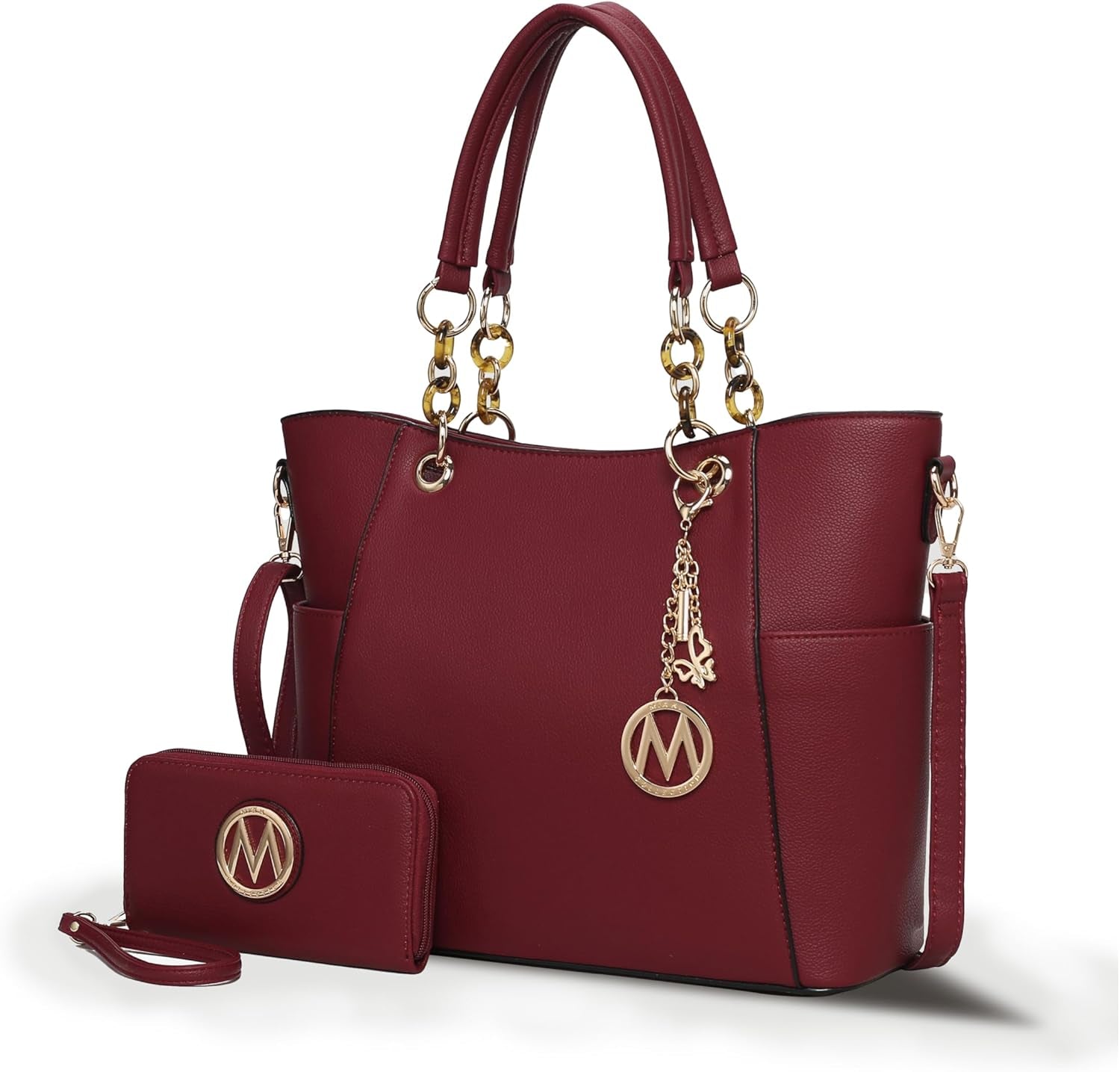 Tote Bag for Women, Handbag Set with Wallet-Top-Handle- Vegan Leather Purse