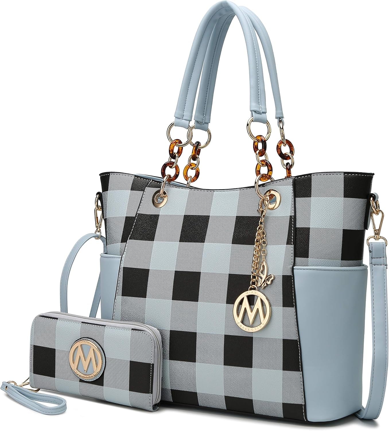 Tote Bag for Women, Handbag Set with Wallet-Top-Handle- Vegan Leather Purse
