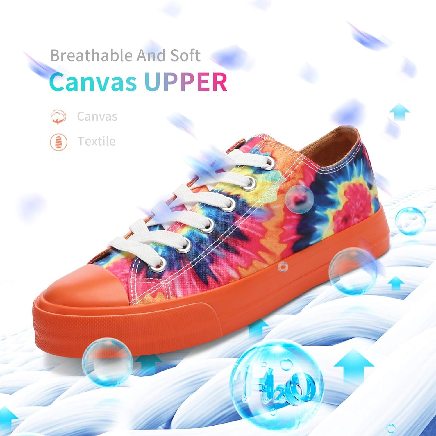 Unisex Canvas Shoes Low Top Fashion Sneakers Slip on Walking Shoe
