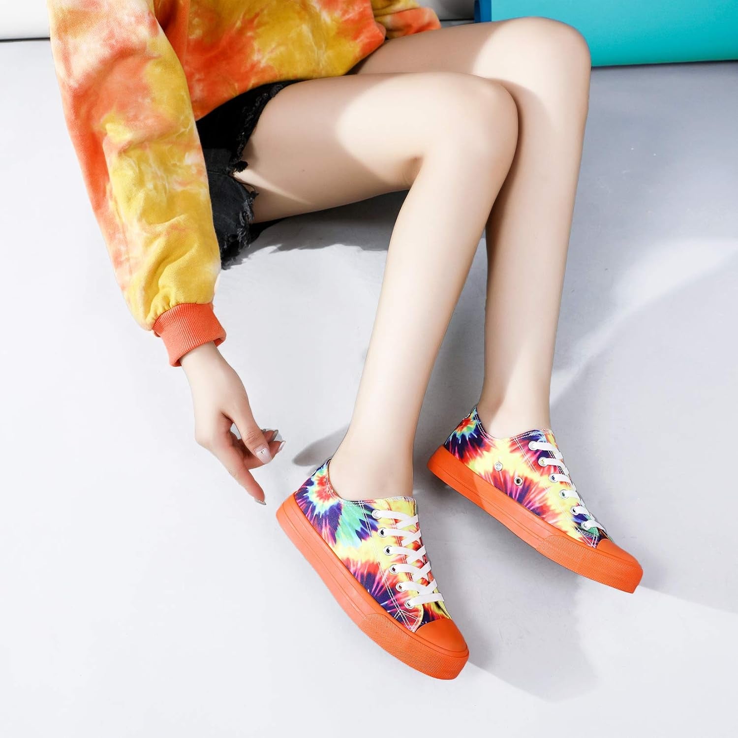 Unisex Canvas Shoes Low Top Fashion Sneakers Slip on Walking Shoe