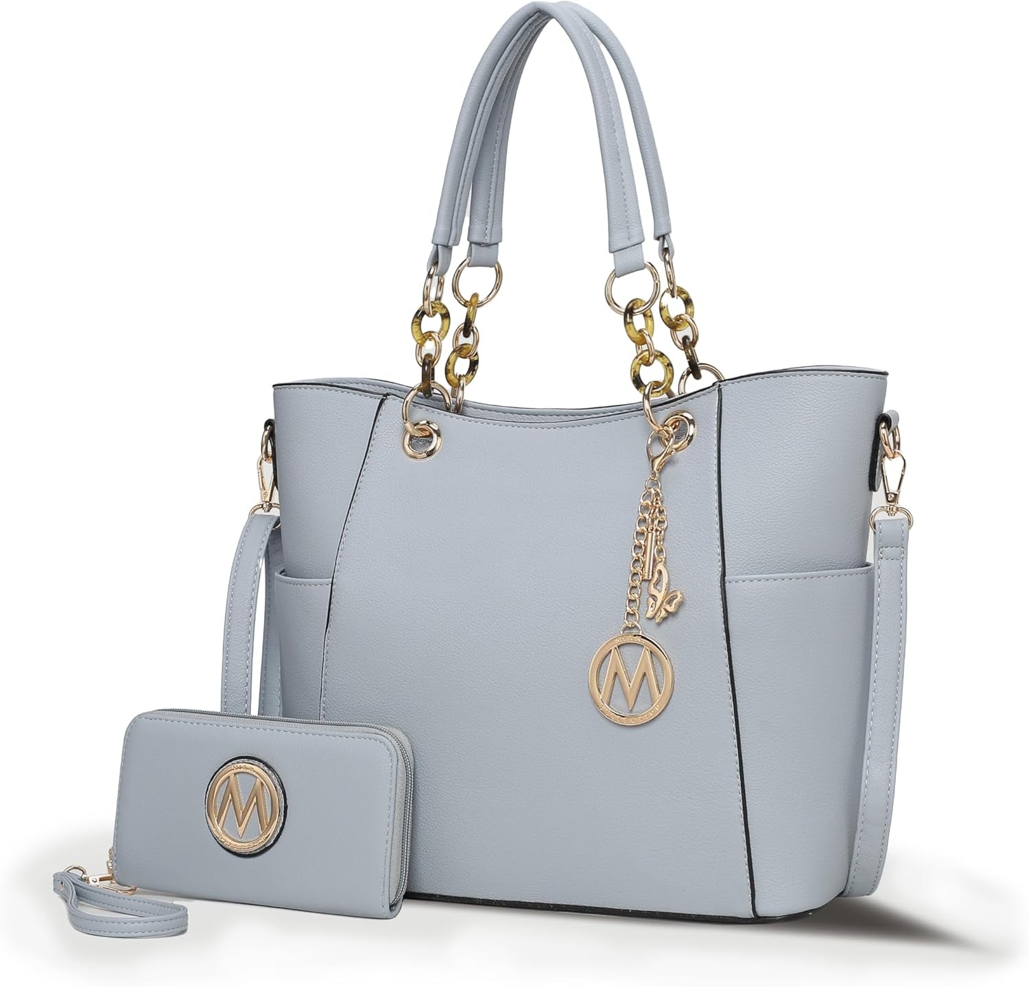 Tote Bag for Women, Handbag Set with Wallet-Top-Handle- Vegan Leather Purse