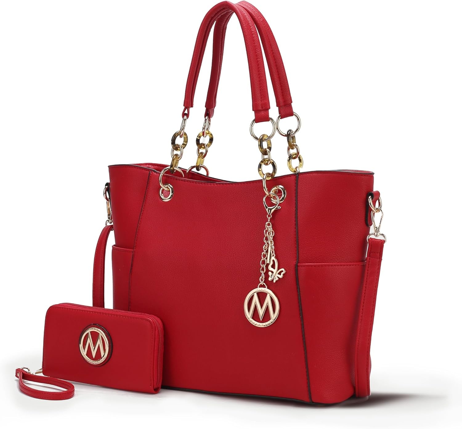 Tote Bag for Women, Handbag Set with Wallet-Top-Handle- Vegan Leather Purse