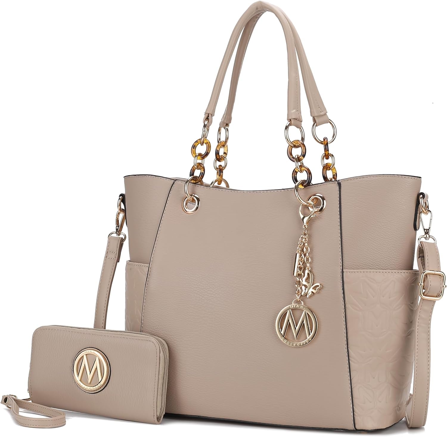 Tote Bag for Women, Handbag Set with Wallet-Top-Handle- Vegan Leather Purse