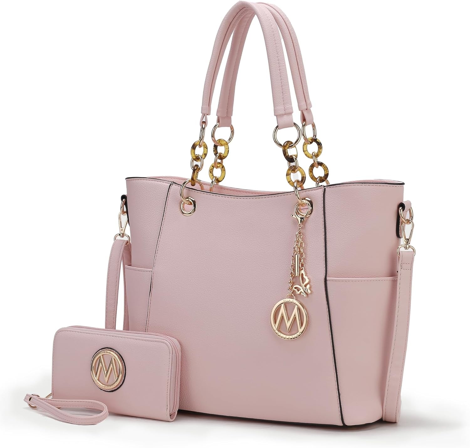 Tote Bag for Women, Handbag Set with Wallet-Top-Handle- Vegan Leather Purse