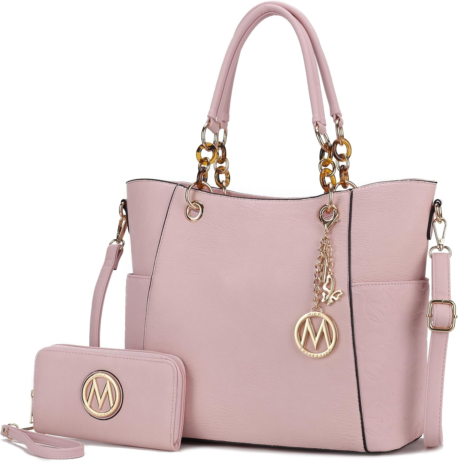 Tote Bag for Women, Handbag Set with Wallet-Top-Handle- Vegan Leather Purse