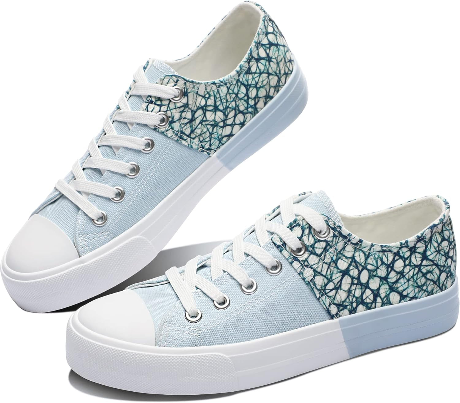 Unisex Canvas Shoes Low Top Fashion Sneakers Slip on Walking Shoe