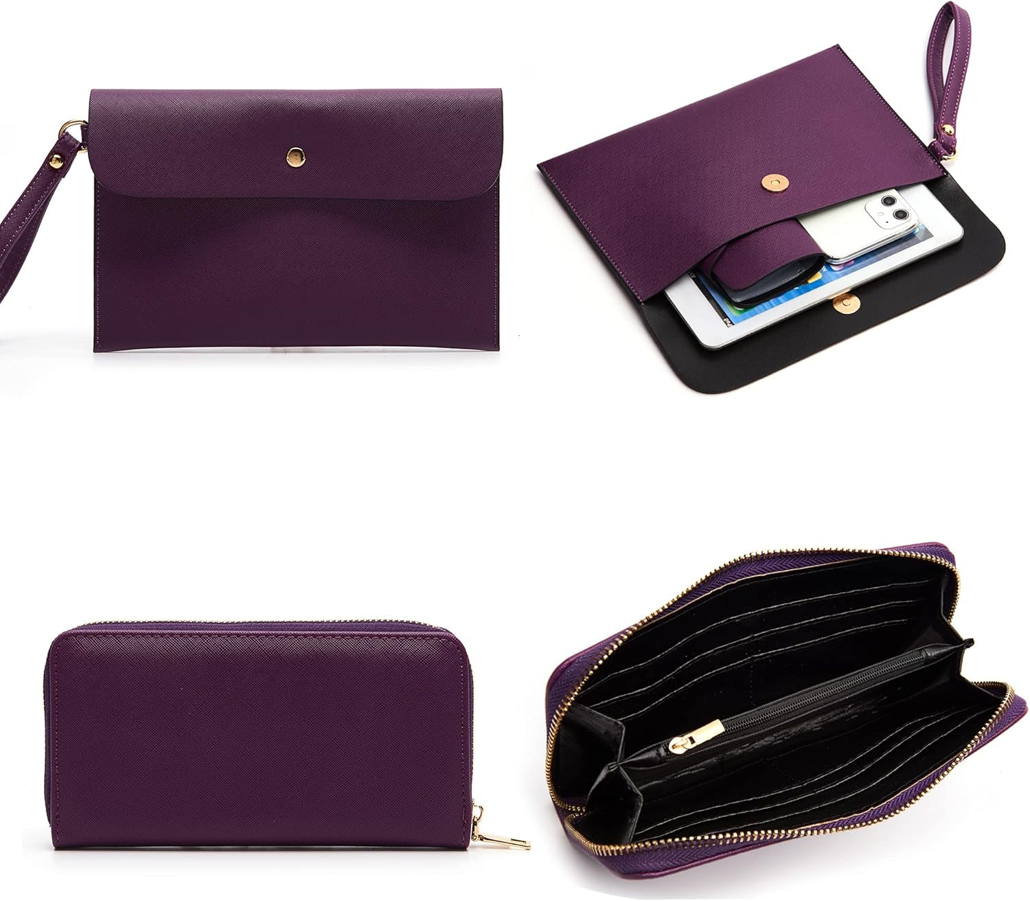 Handbag for Women Wallet Tote Bag Shoulder Bags Top Handle Satchel 5Pcs Purse Set