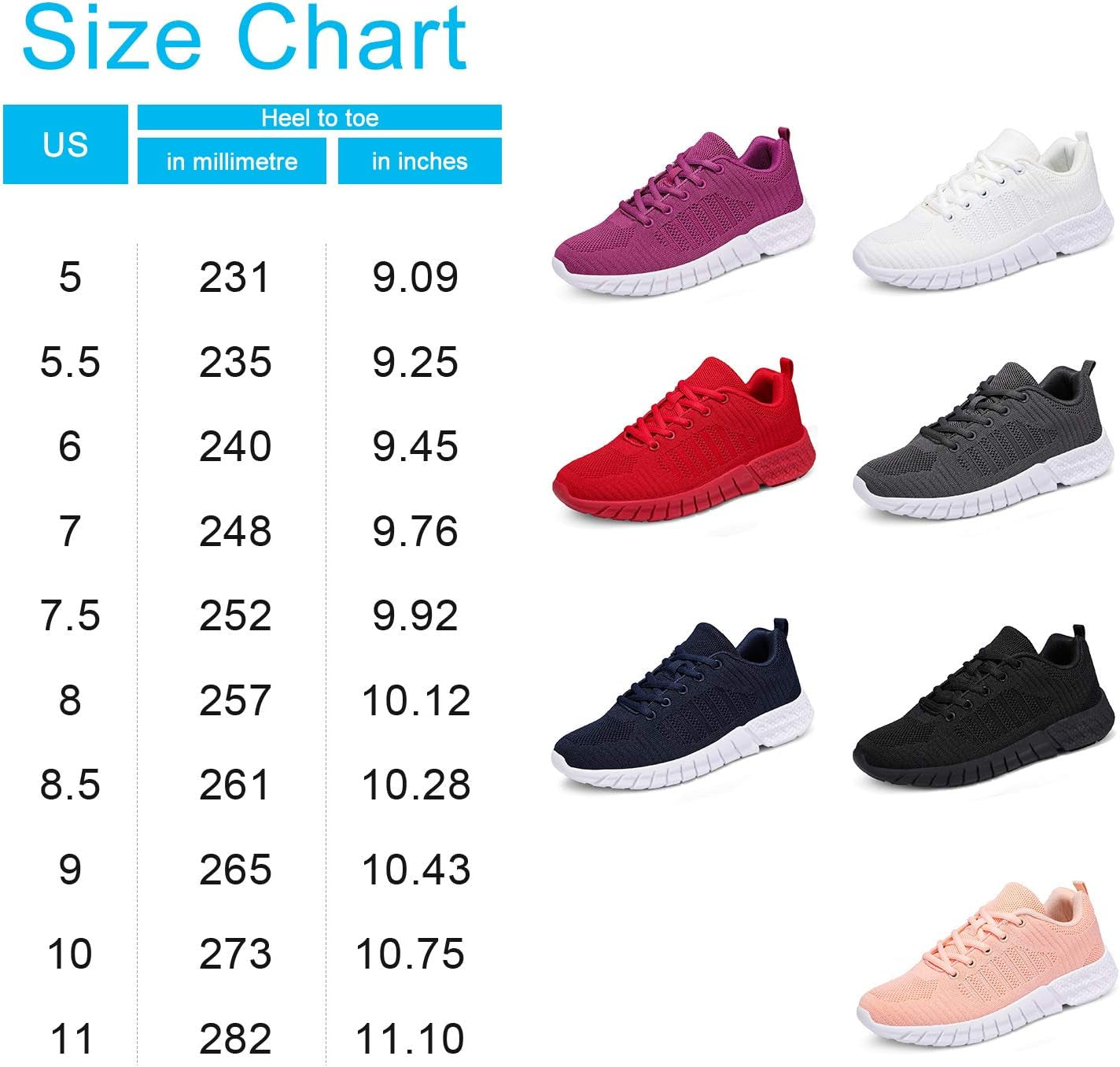 Womens Lightweight Casual Walking Shoes Breathable Mesh Fashion Sneakers Workout Shoes for Women Pink Size 5