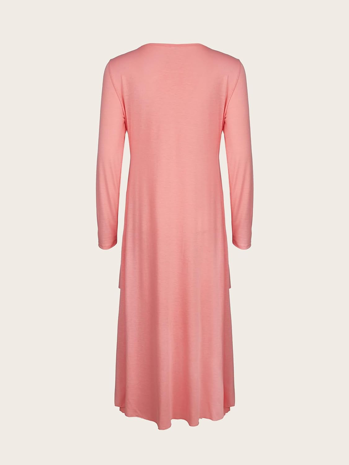 Womens Wedding Guest Maxi Dresses Spring Long Sleeve Flowy Dress Layered Irregular Hem Swing Dress with Pockets