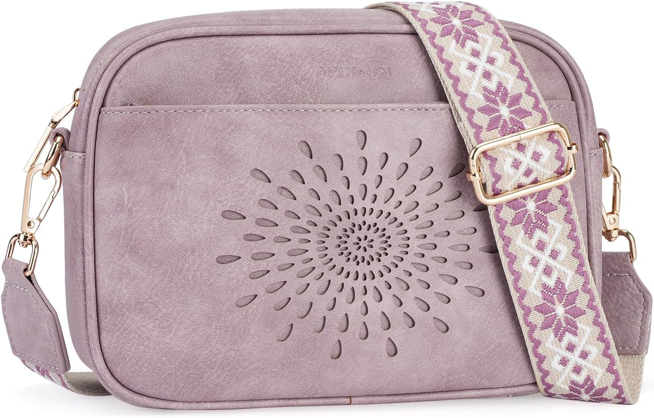 Quilted Crossbody Bags for Women Trendy,Vegan Leather Small Crossbody Purses Shoulder Handbags with Adjustable Strap
