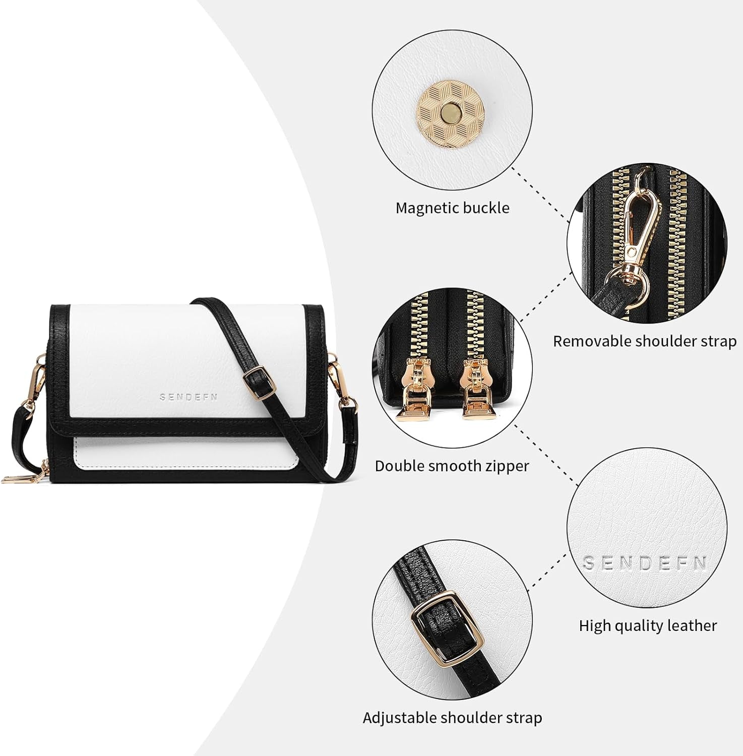 Small Crossbody Bags for Women Leather Cross Body Purses Designer Handbags Shoulder Bag