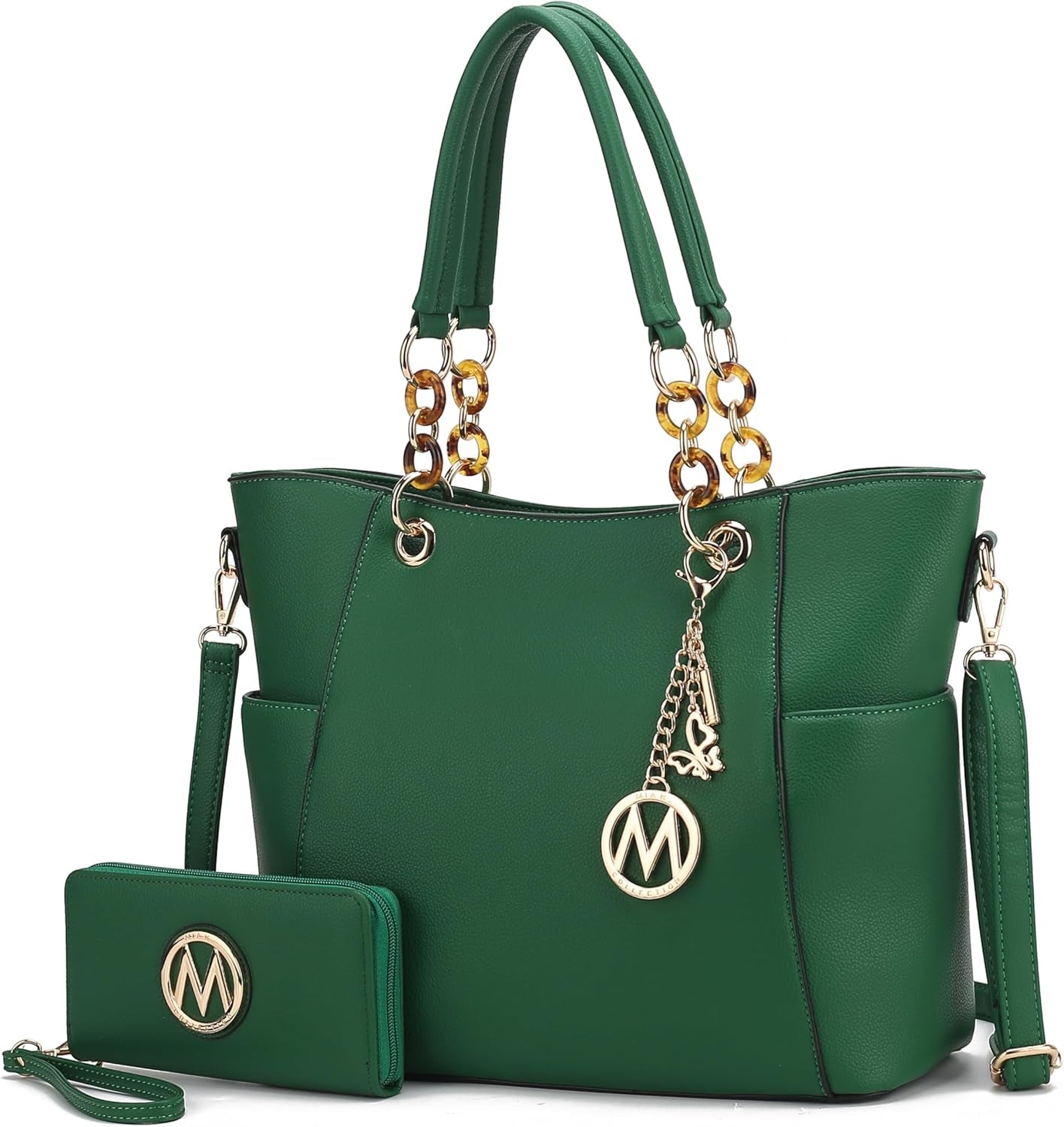 Tote Bag for Women, Handbag Set with Wallet-Top-Handle- Vegan Leather Purse
