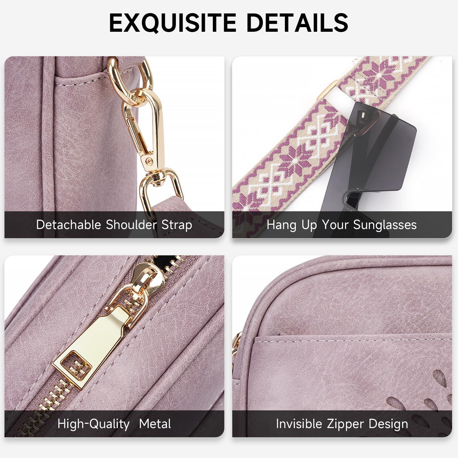 Quilted Crossbody Bags for Women Trendy,Vegan Leather Small Crossbody Purses Shoulder Handbags with Adjustable Strap
