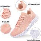 Womens Lightweight Casual Walking Shoes Breathable Mesh Fashion Sneakers Workout Shoes for Women Pink Size 5
