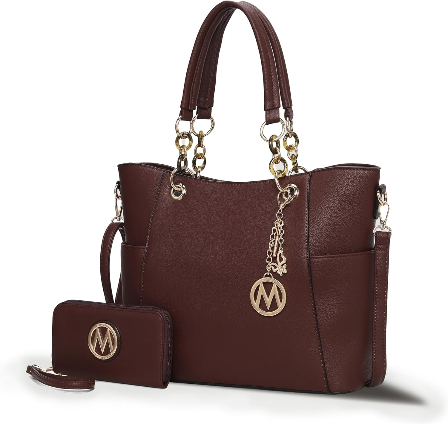 Tote Bag for Women, Handbag Set with Wallet-Top-Handle- Vegan Leather Purse