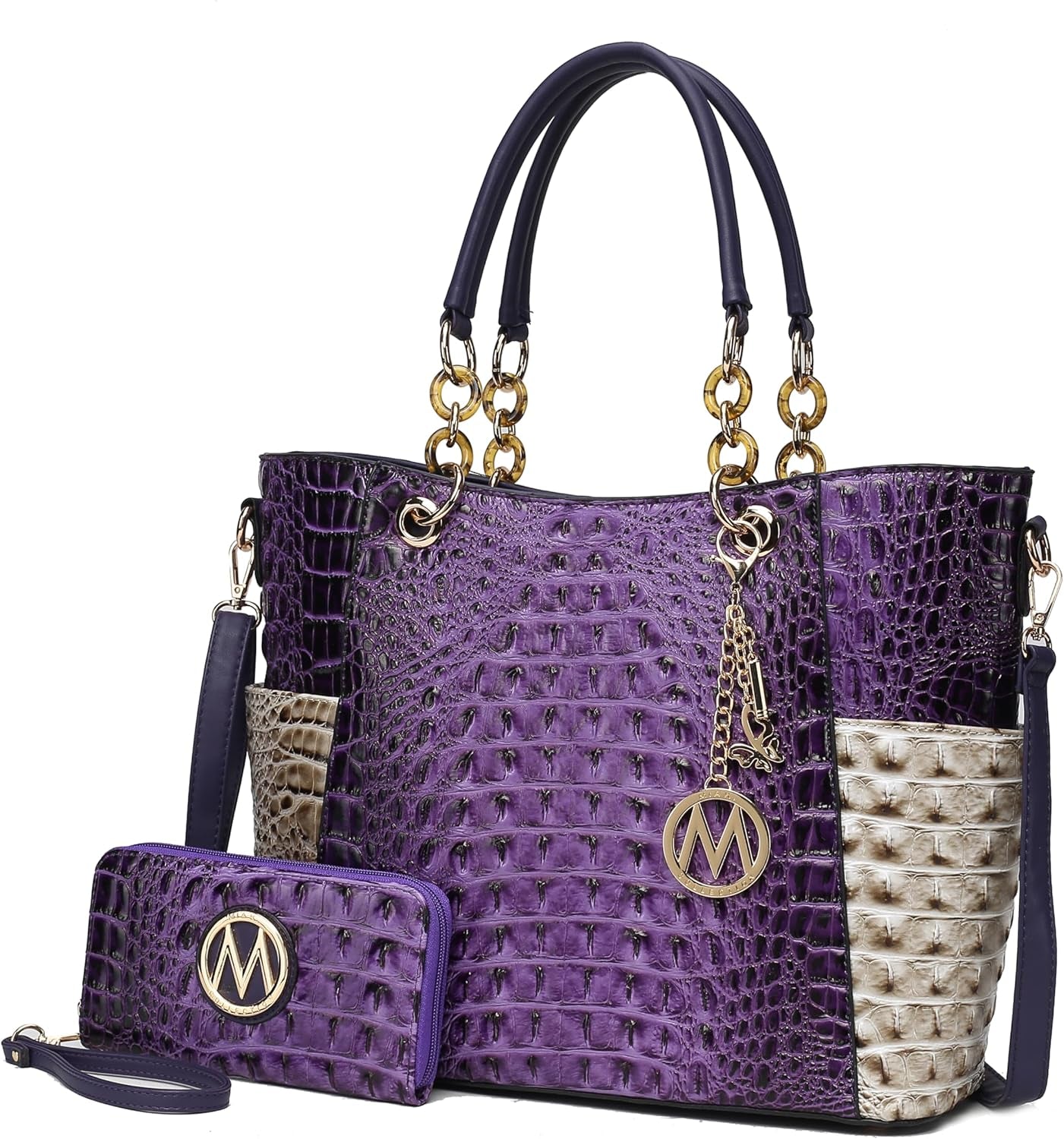 Tote Bag for Women, Handbag Set with Wallet-Top-Handle- Vegan Leather Purse
