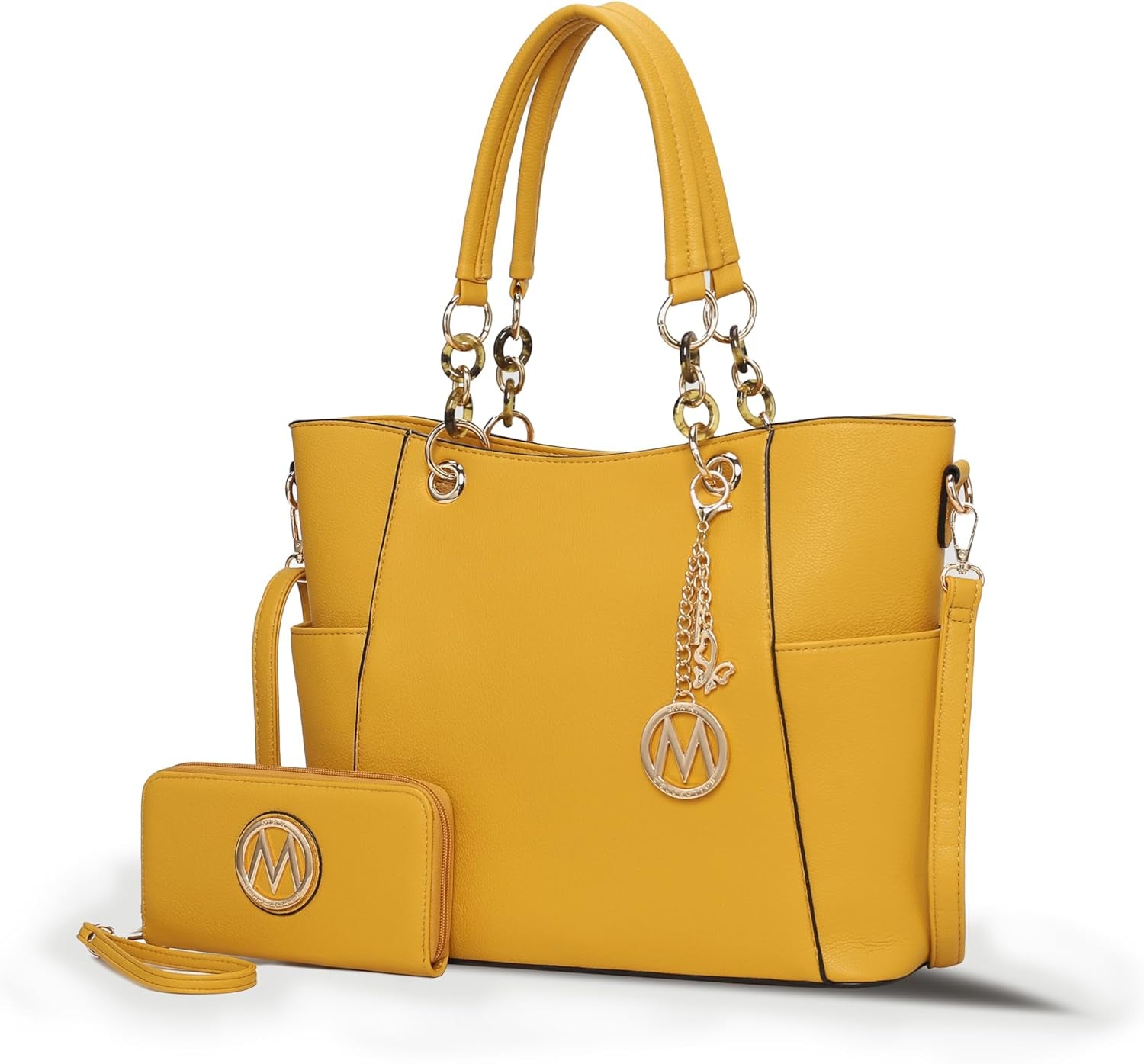 Tote Bag for Women, Handbag Set with Wallet-Top-Handle- Vegan Leather Purse