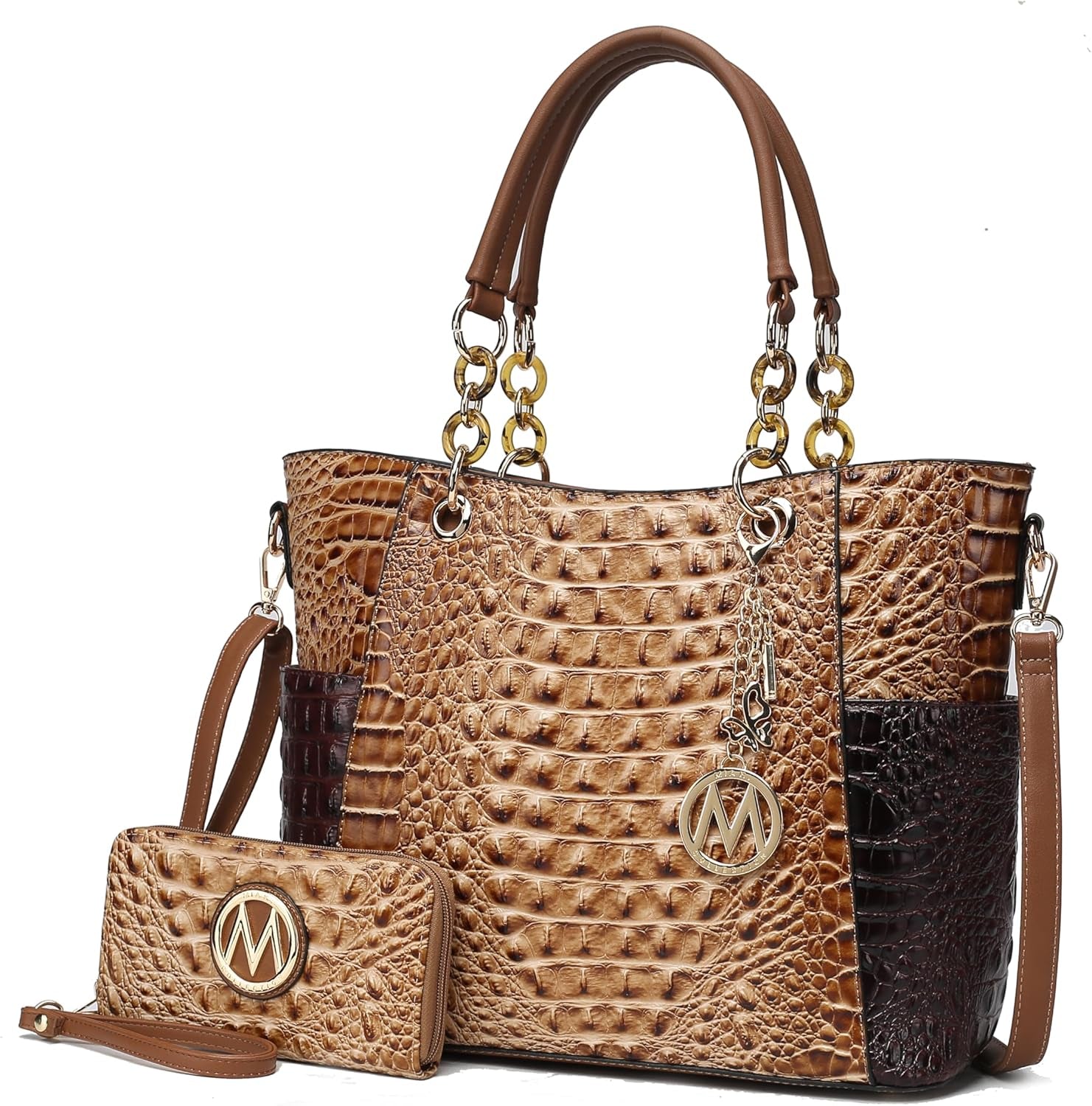 Tote Bag for Women, Handbag Set with Wallet-Top-Handle- Vegan Leather Purse
