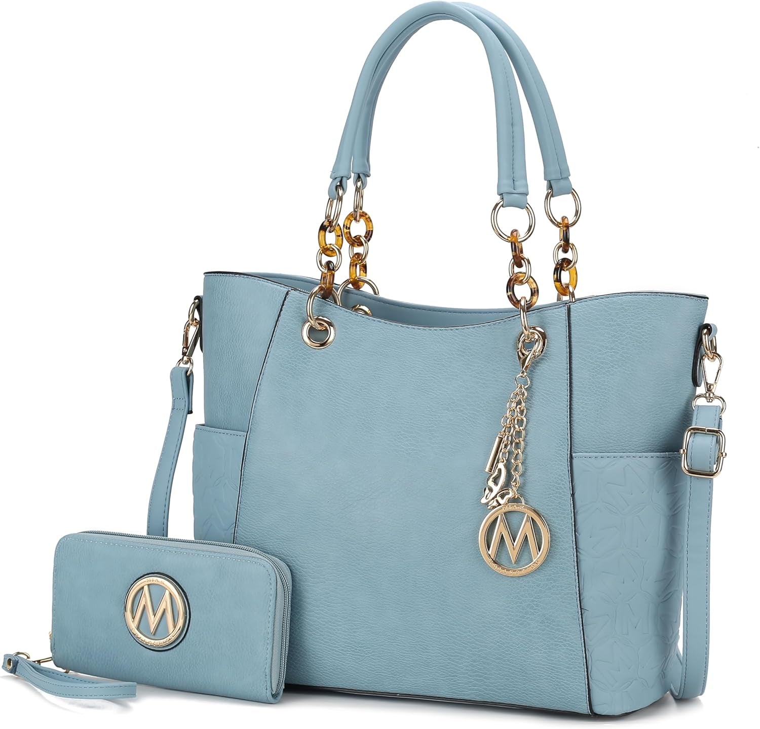 Tote Bag for Women, Handbag Set with Wallet-Top-Handle- Vegan Leather Purse