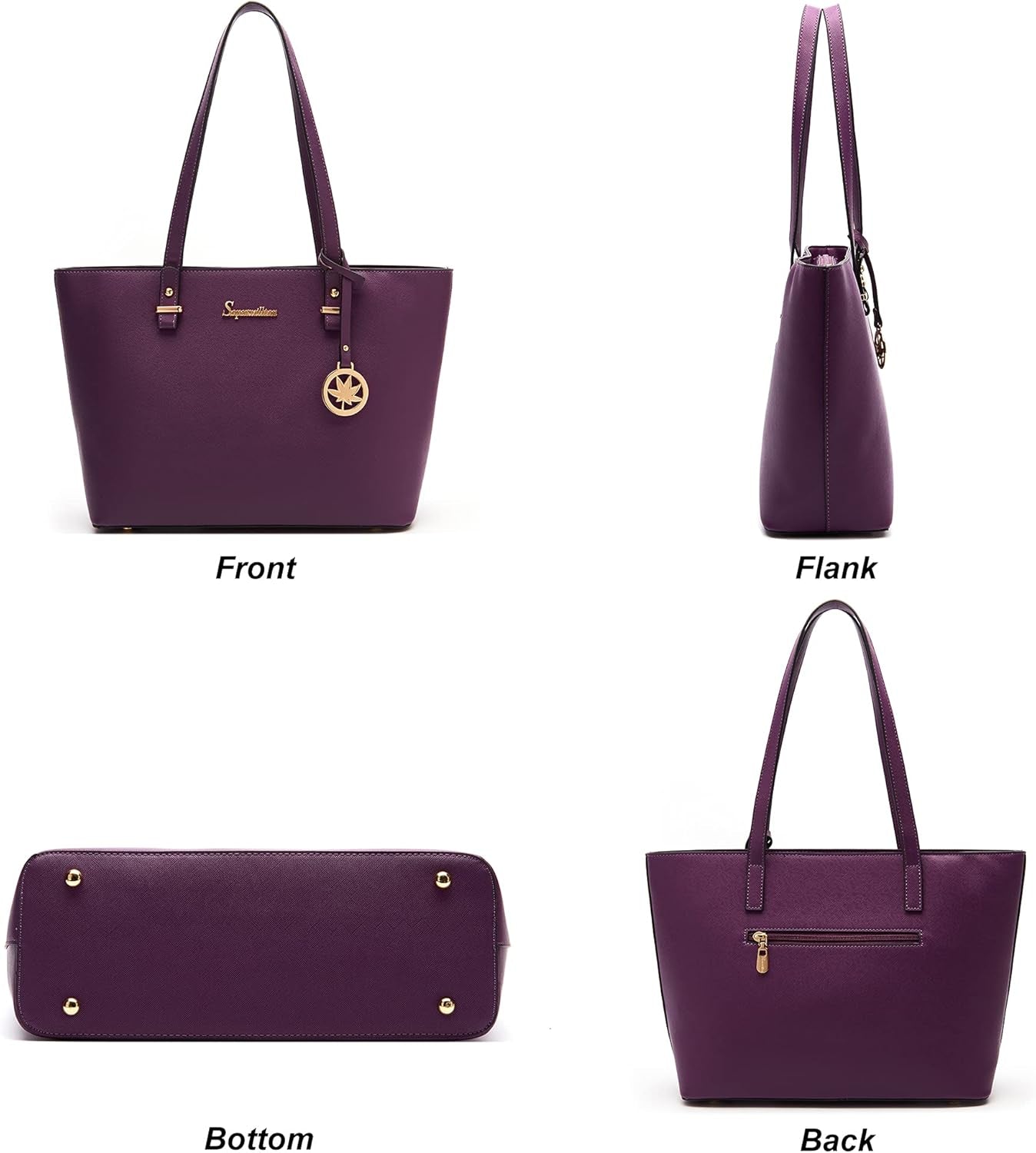 Handbag for Women Wallet Tote Bag Shoulder Bags Top Handle Satchel 5Pcs Purse Set