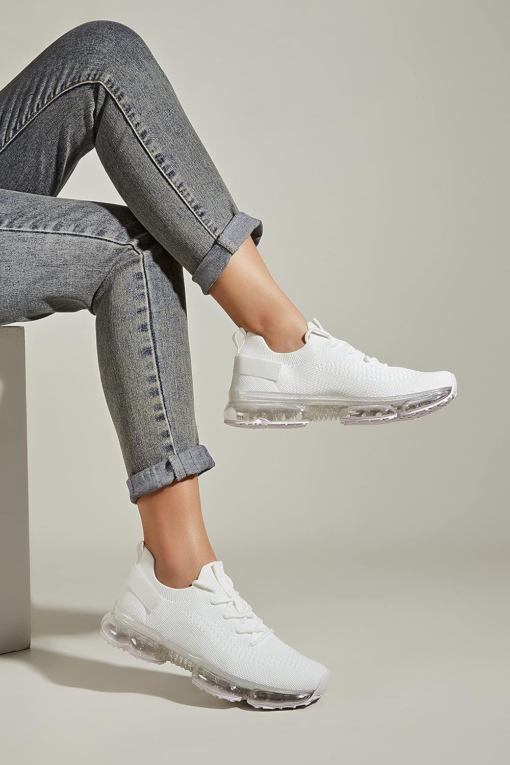 Women Air Cushion Fashion Sneakers Breathable Casual Comfortable Lightweight Walking Shoes