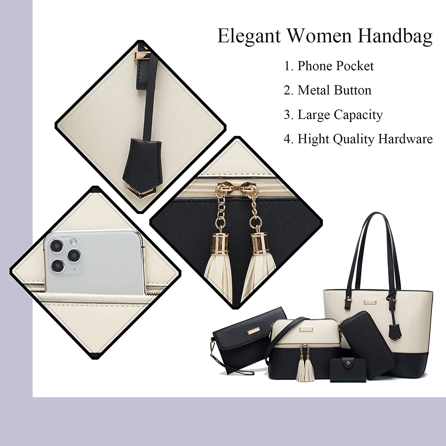 Satchel Purses and Handbags for Women Shoulder Tote Bags