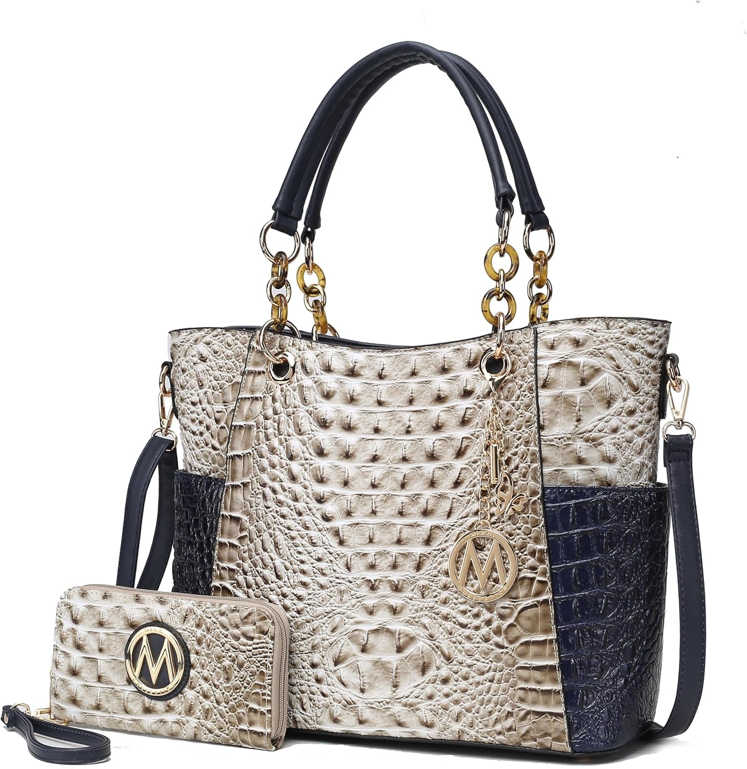 Tote Bag for Women, Handbag Set with Wallet-Top-Handle- Vegan Leather Purse
