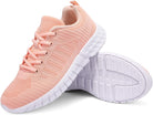 Womens Lightweight Casual Walking Shoes Breathable Mesh Fashion Sneakers Workout Shoes for Women Pink Size 5