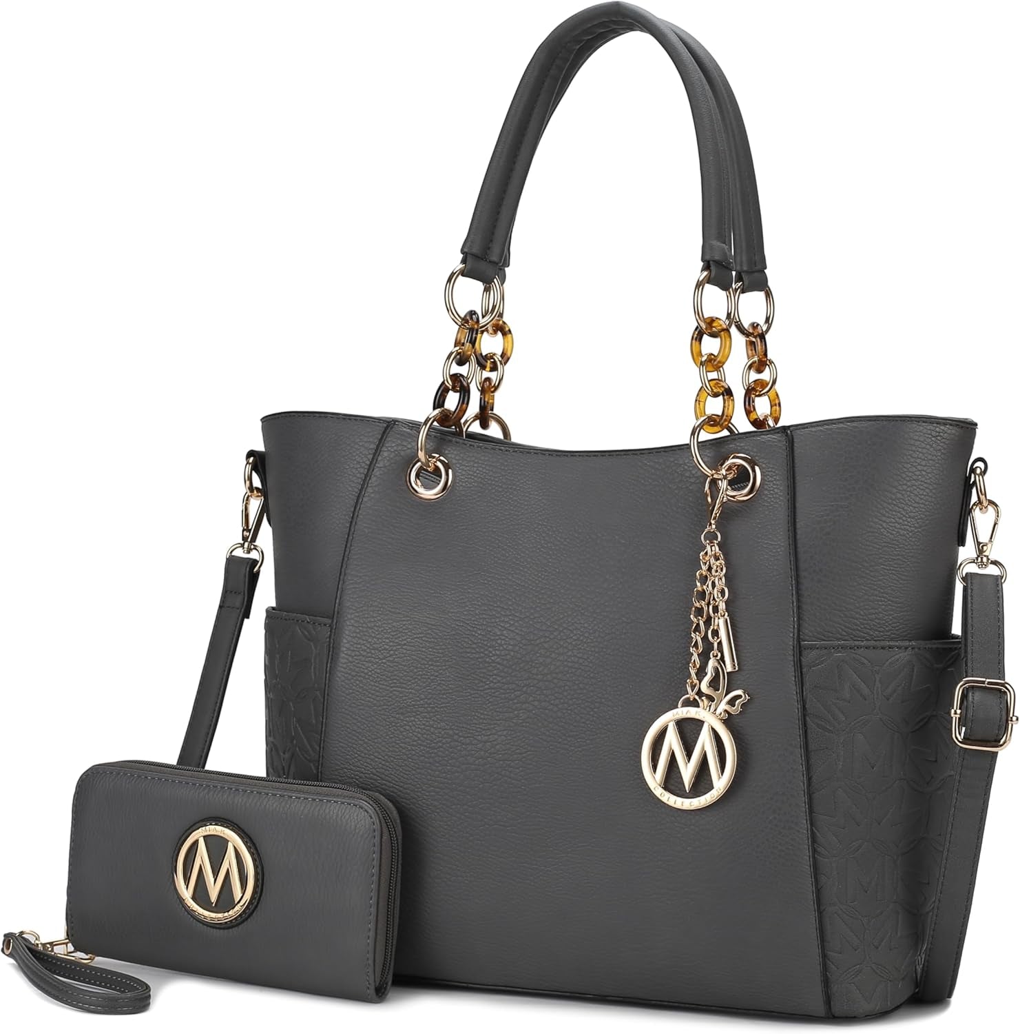 Tote Bag for Women, Handbag Set with Wallet-Top-Handle- Vegan Leather Purse
